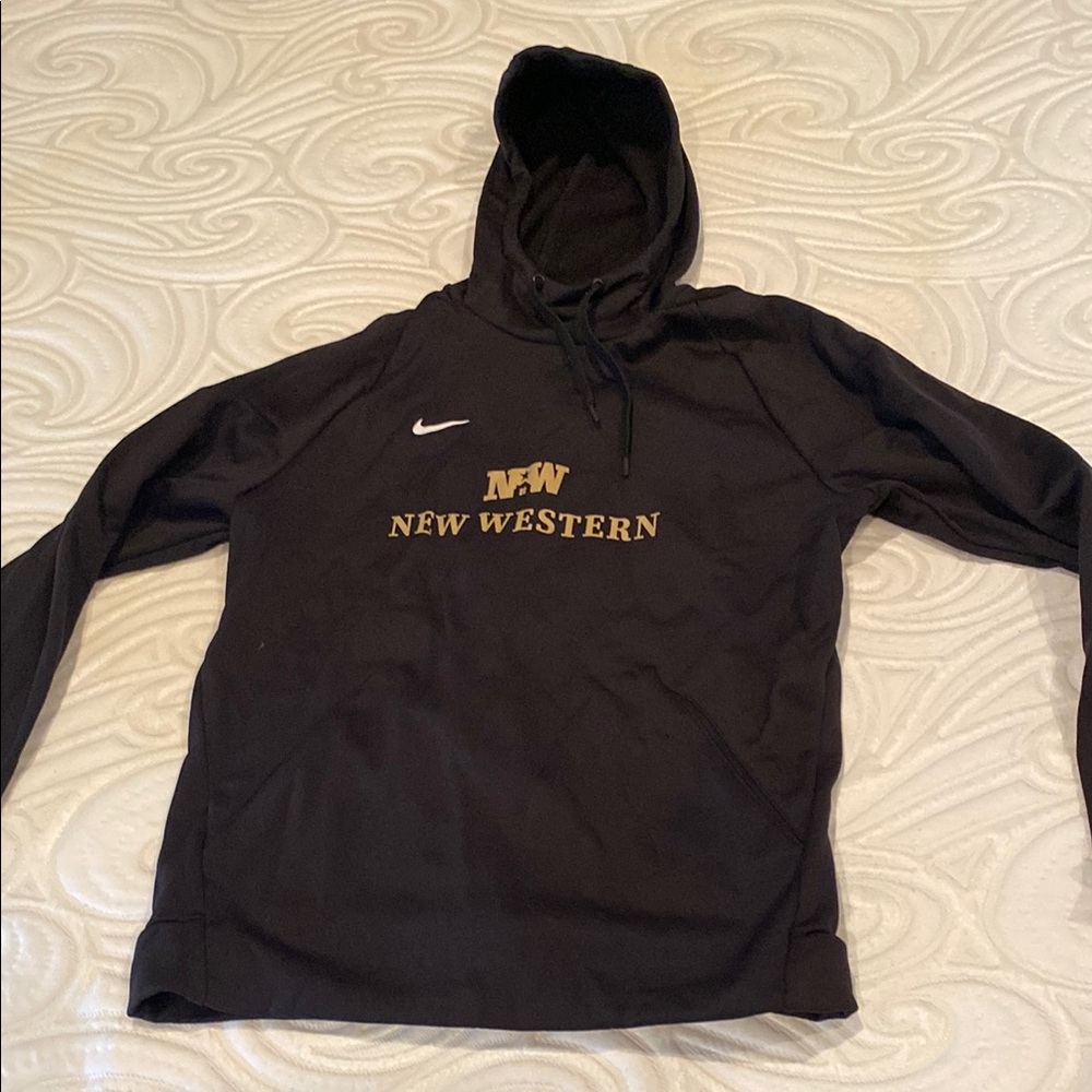 Nike Black Hoodie with Gold Accents